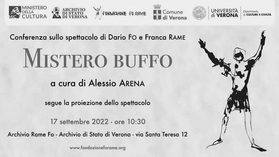 Primo appuntamento del ciclo di conferenze su Dario Fo e Franca